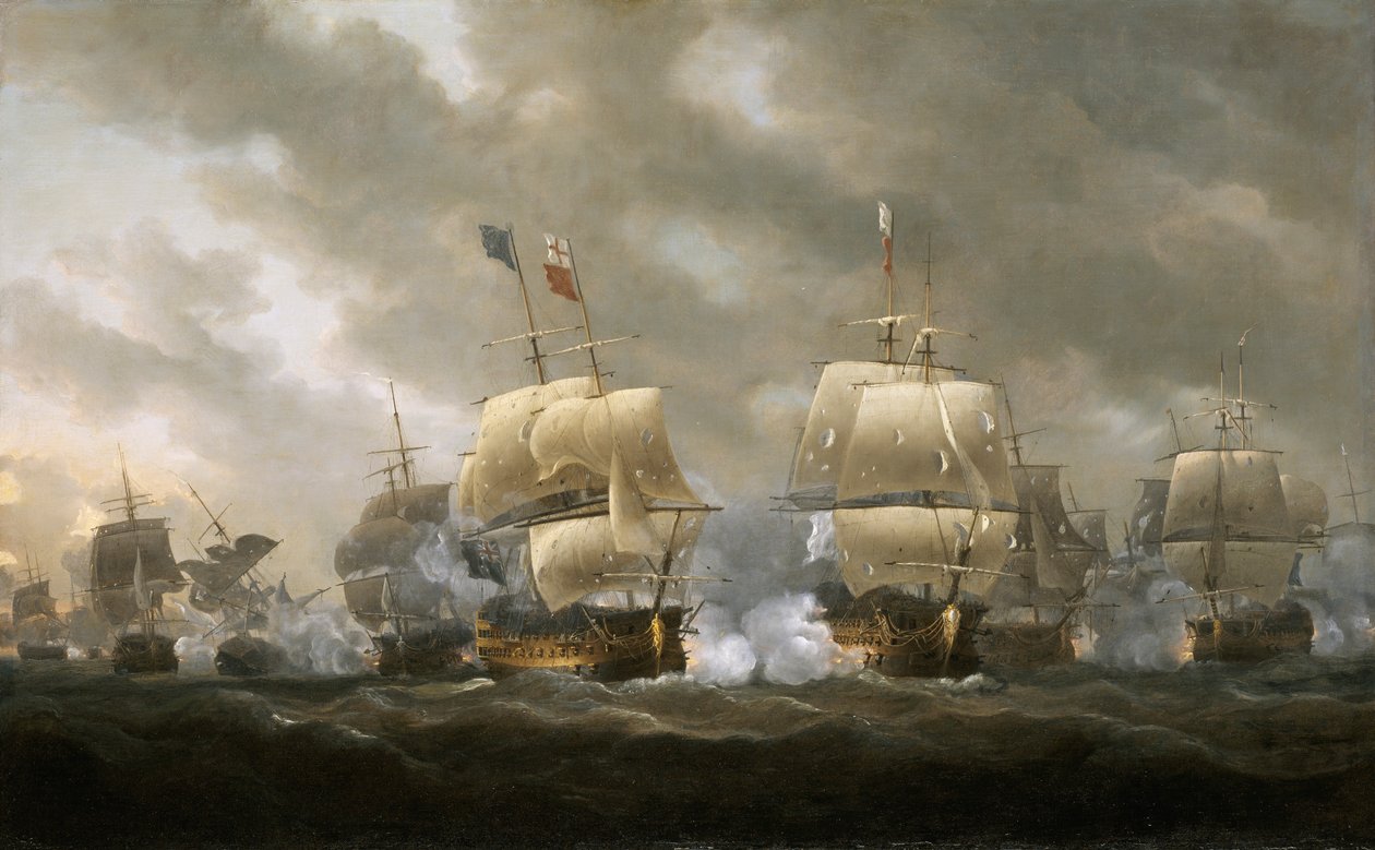 基伯龙湾战役，1759 年 11 月 20 日 作者 尼古拉斯·波科克（Nicholas Pocock）
