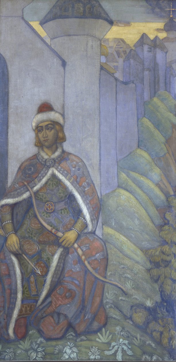 骑士，1910年 作者 尼古拉·康斯坦丁·诺维奇·罗里奇