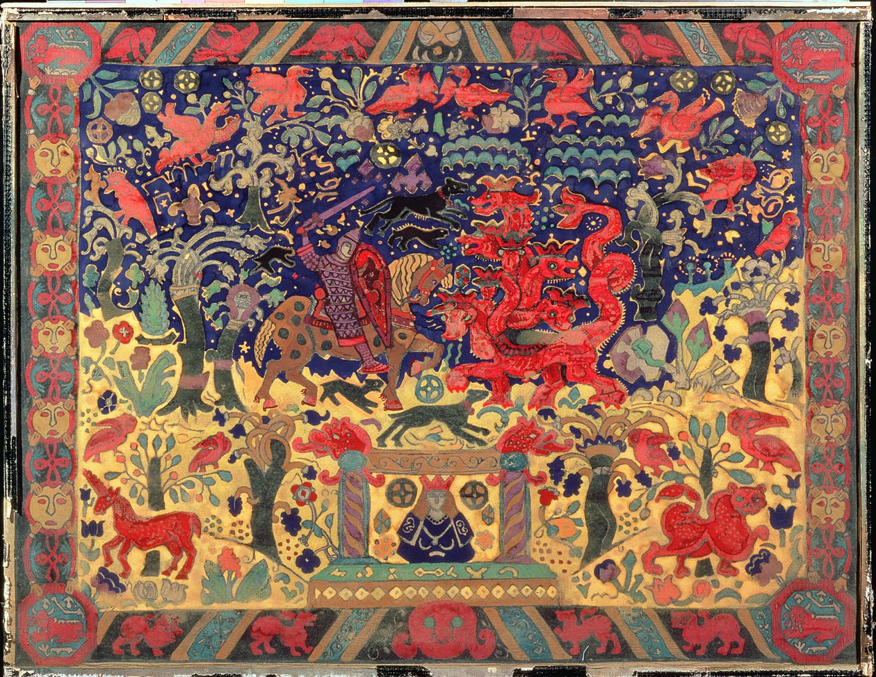 与龙决战，1912年 作者 尼古拉斯·罗里奇