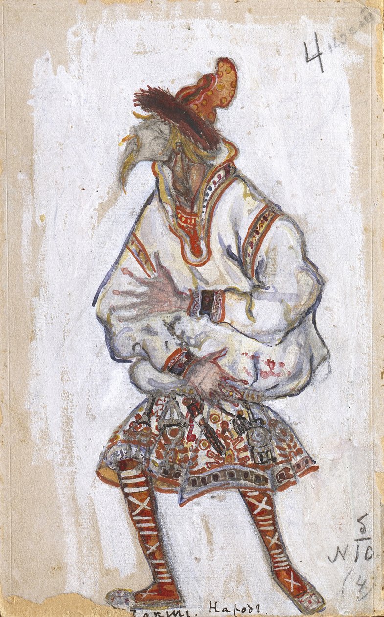 I. Stravinsky于1912年为芭蕾舞剧《春之祭》的服装设计 作者 尼古拉·康斯坦丁·诺维奇·罗里奇