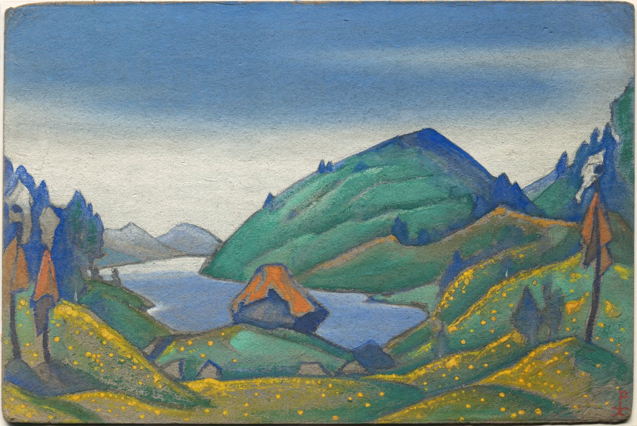 斯特拉文斯基“芭蕾舞剧《春之祭》”的装饰，1944年 作者 尼古拉斯·罗里奇