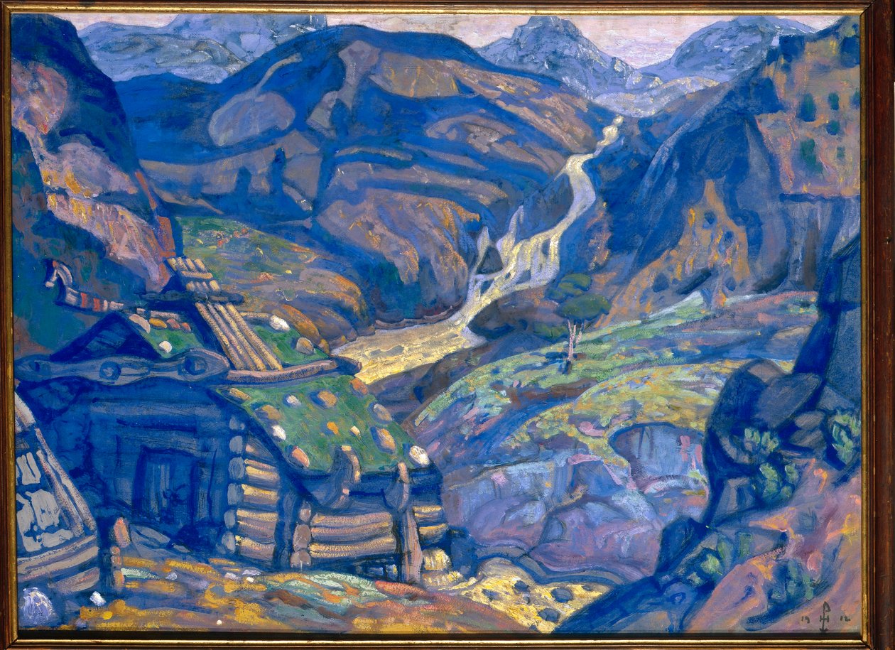 Henrik Ibsen的“ Peer Gynt”装饰，1912年 作者 尼古拉斯·罗里奇