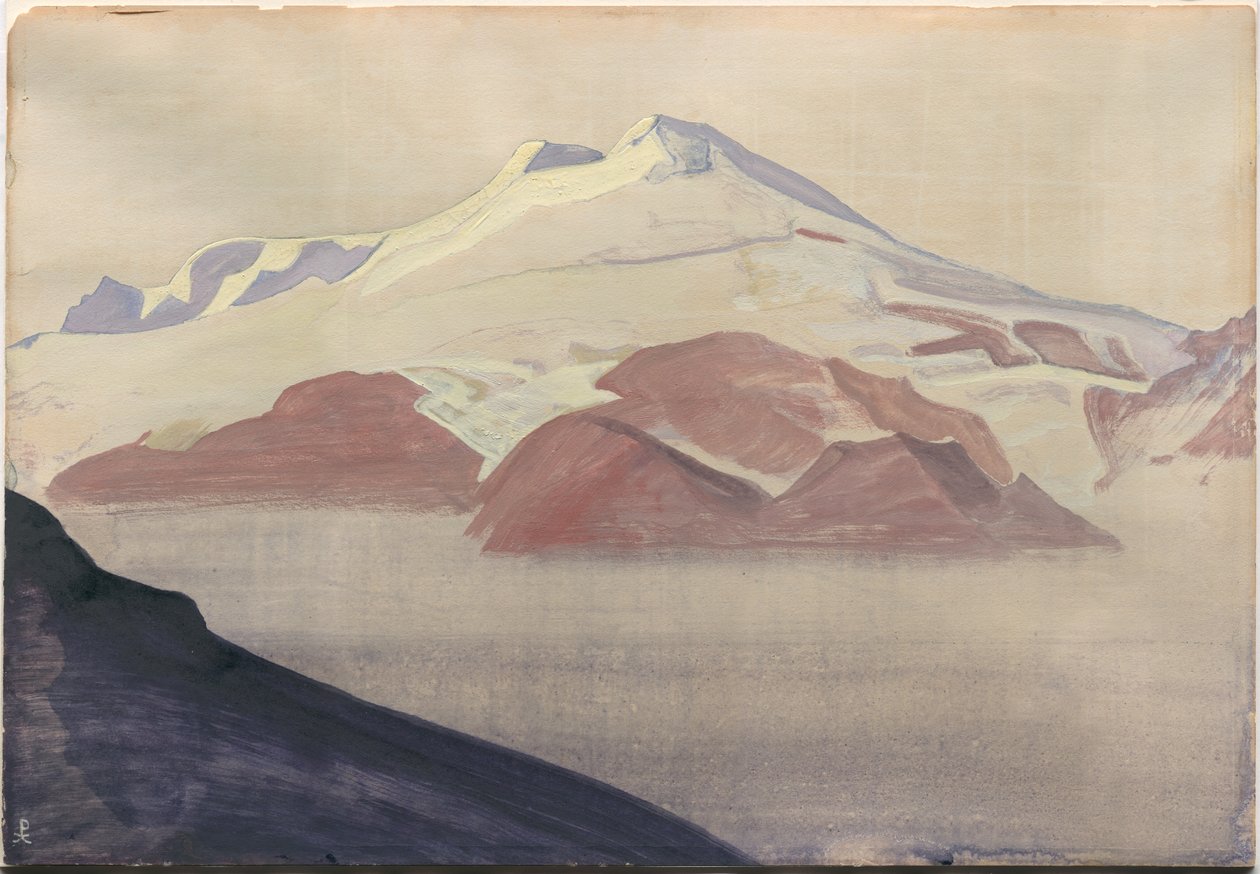 布鲁斯（Elbrus），高加索（Caucasus），专辑叶子，1933年 作者 尼古拉斯·罗里奇