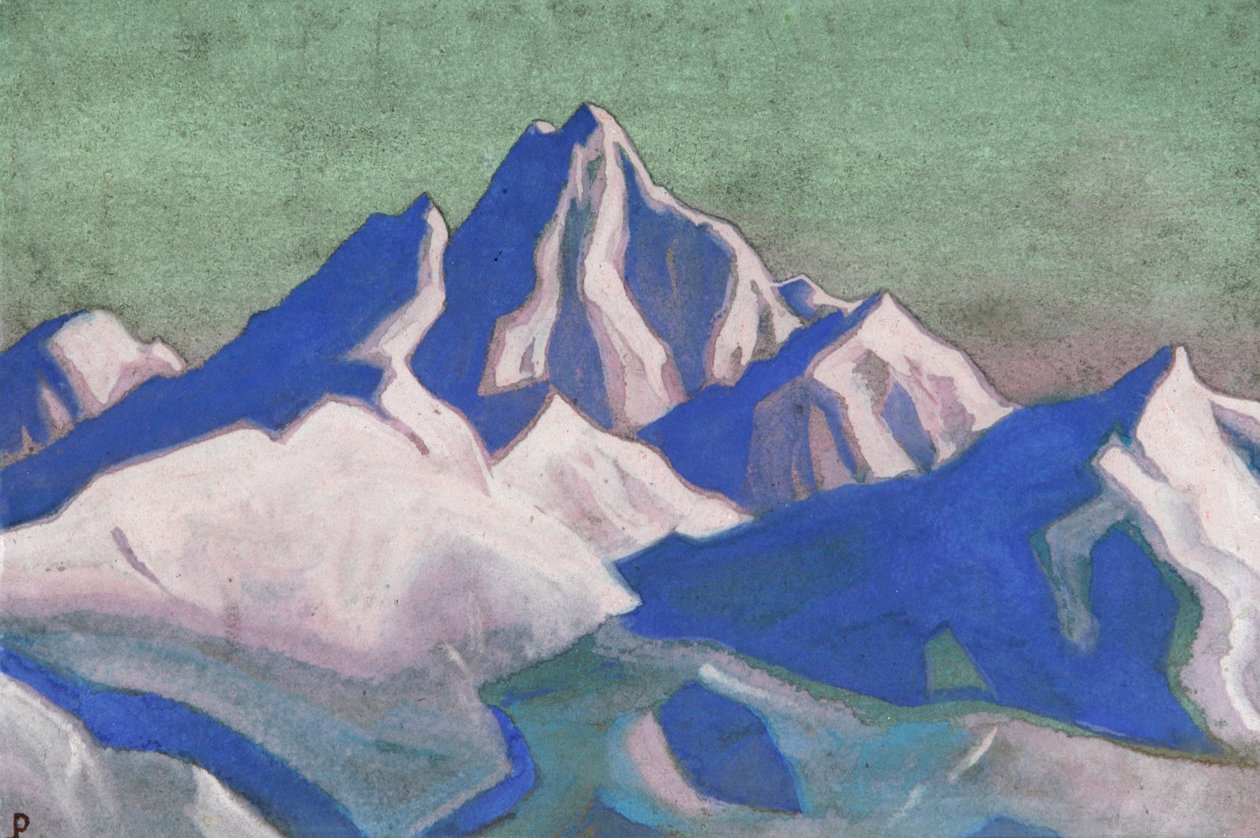 喜马拉雅山》，1943年。 作者 尼古拉斯·罗里奇