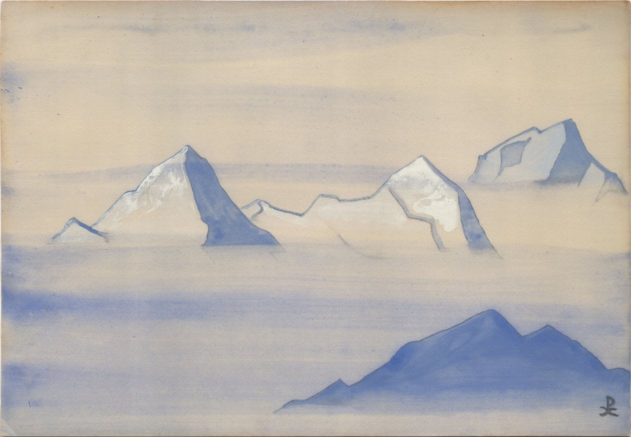 喜马拉雅山，专辑叶子，1934年 作者 尼古拉斯·罗里奇