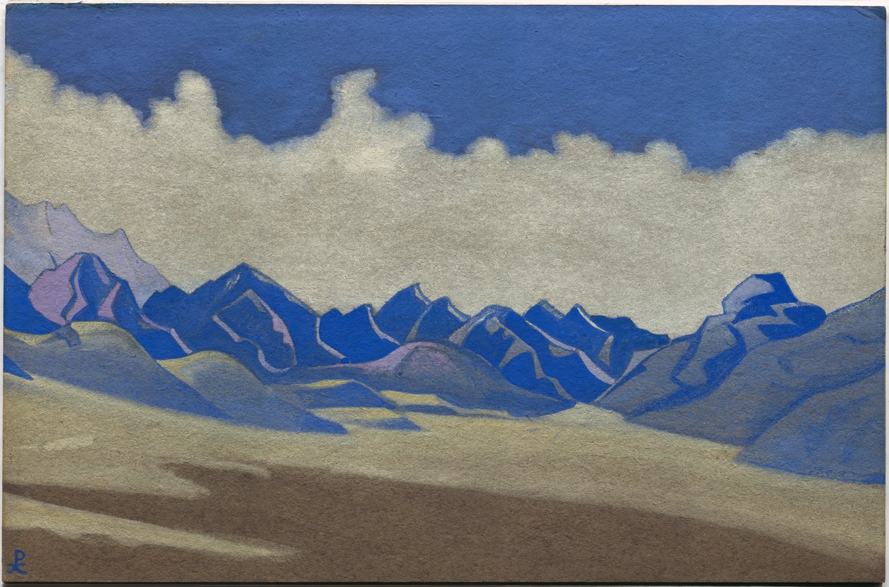 喀喇昆仑山，通往土耳其斯坦的道路，1936年 作者 尼古拉斯·罗里奇