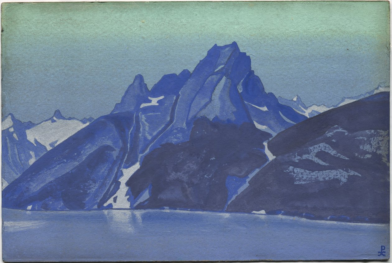 纳迦湖，克什米尔，1936年 作者 尼古拉斯·罗里奇