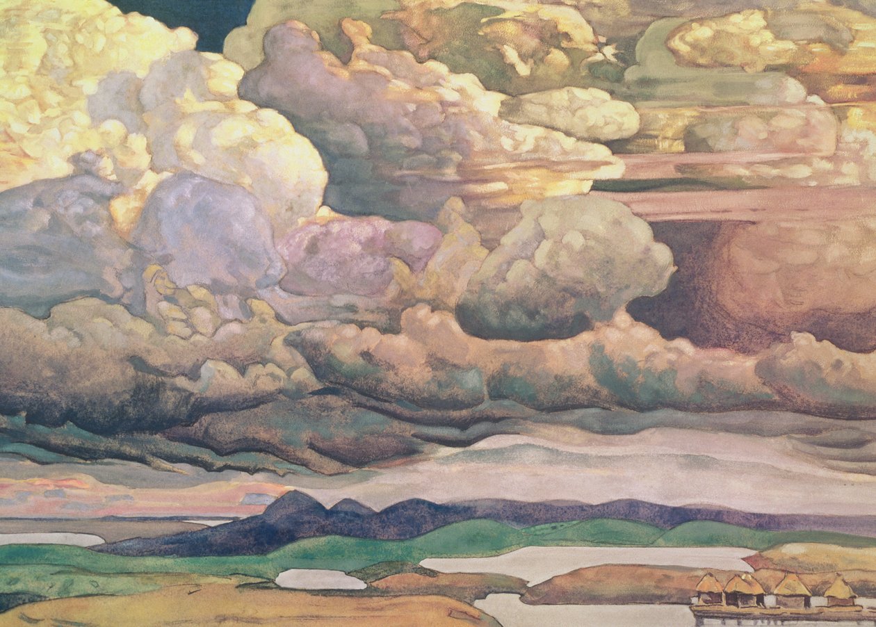 Skyscape，1912年 作者 尼古拉斯·罗里奇