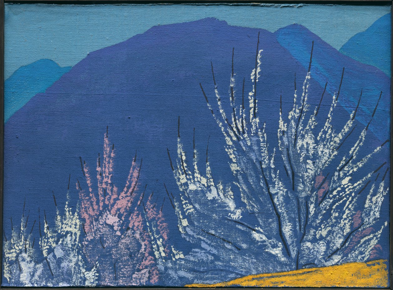 研究绘画“克里希纳”，1933年 作者 尼古拉斯·罗里奇