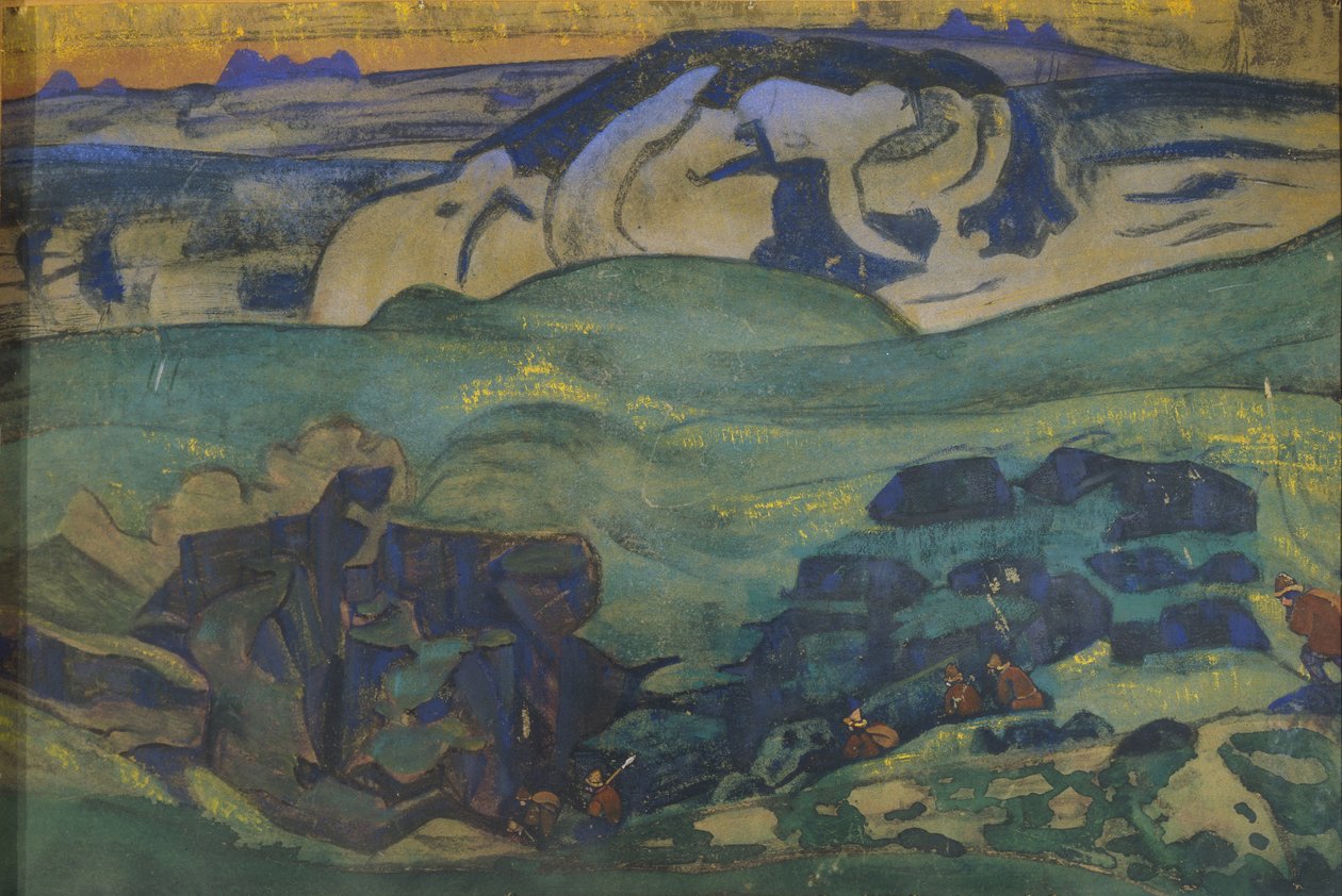 特丘德部落地下，1913年 作者 尼古拉·康斯坦丁·诺维奇·罗里奇