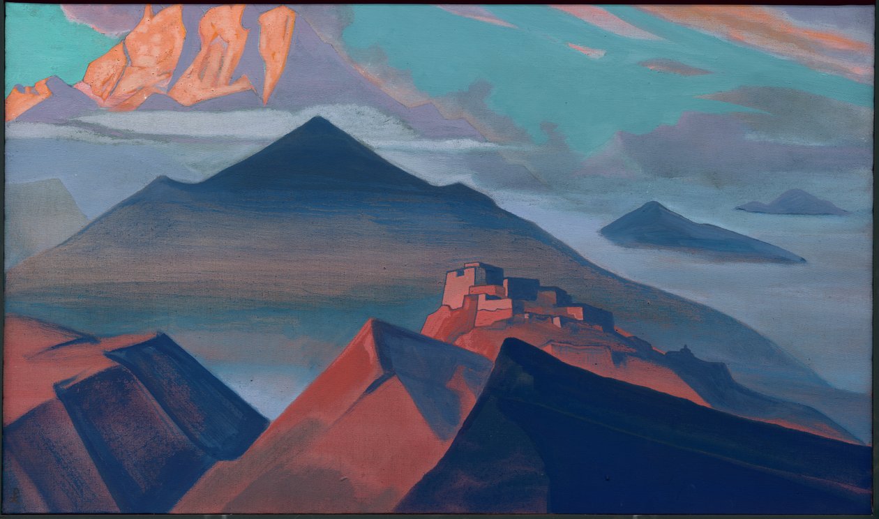 帐篷山，“圣山”系列，1933年 作者 尼古拉斯·罗里奇