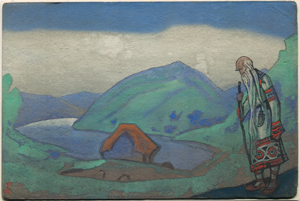 斯特拉文斯基“芭蕾”《春之祭》的圣人，装潢和服装设计，1944年 作者 尼古拉斯·罗里奇