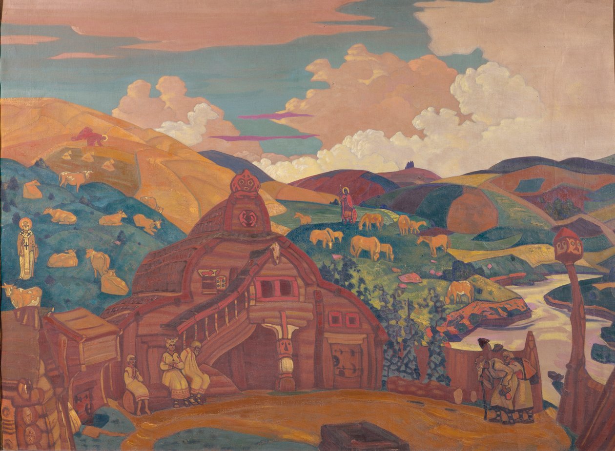 三喜乐，1916年 作者 尼古拉·康斯坦丁·诺维奇·罗里奇