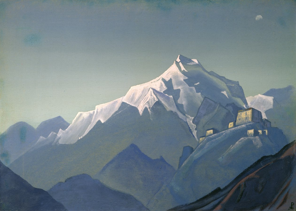 西藏：一座修道院，1944年 作者 尼古拉斯·罗里奇