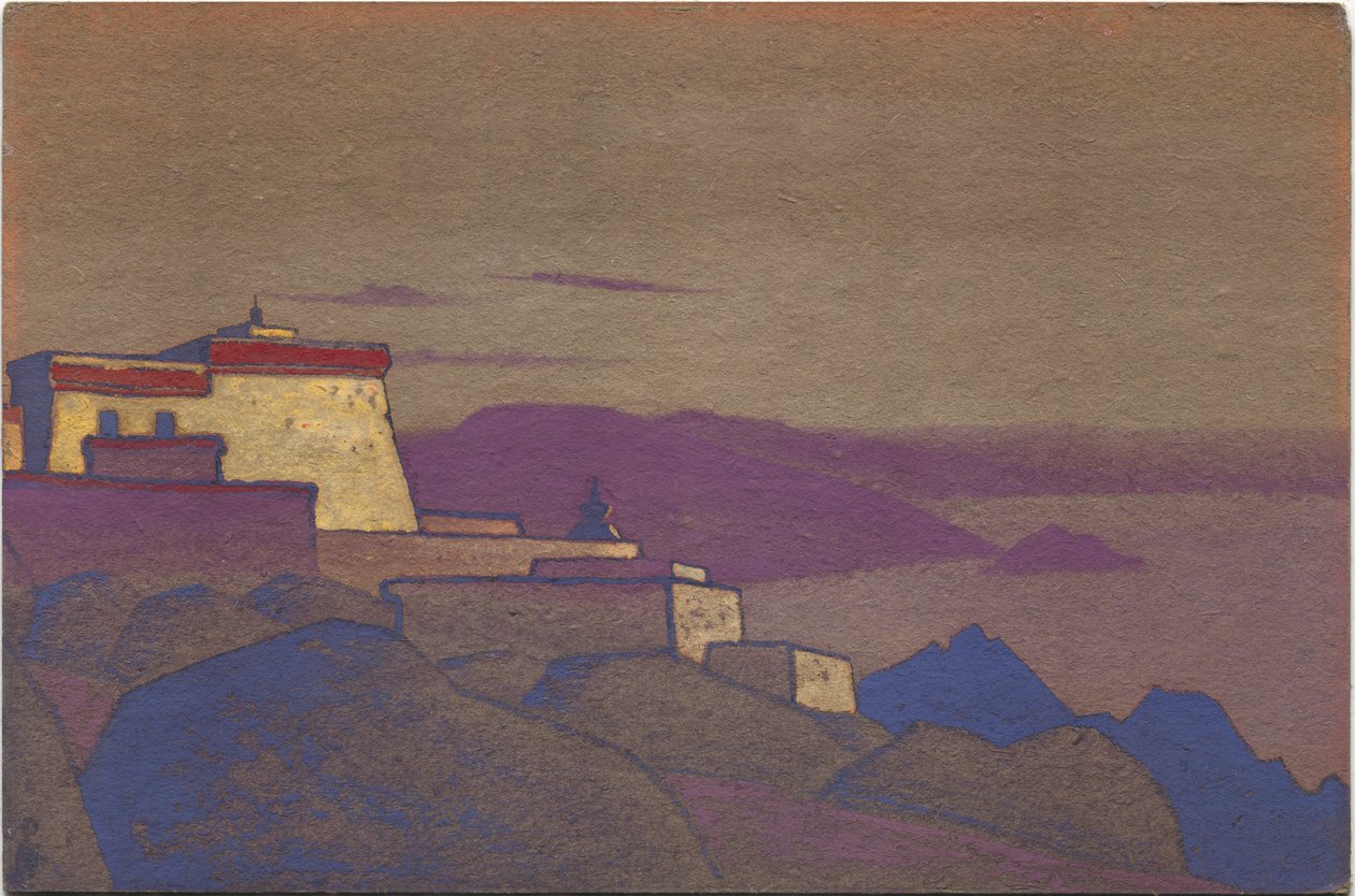西藏，格鲁帕修道院，1936年 作者 尼古拉斯·罗里奇