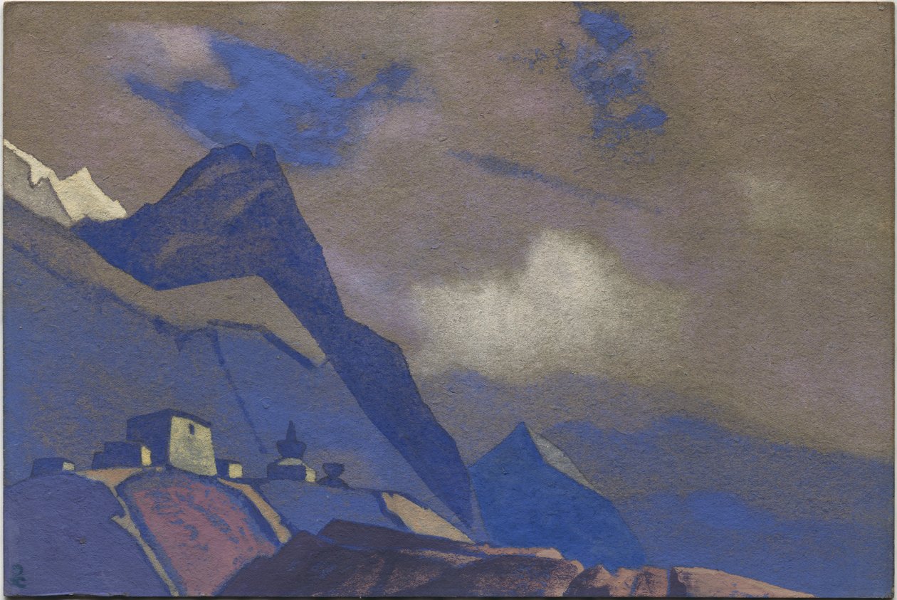 西藏，雅鲁藏布江附近，1936年 作者 尼古拉斯·罗里奇