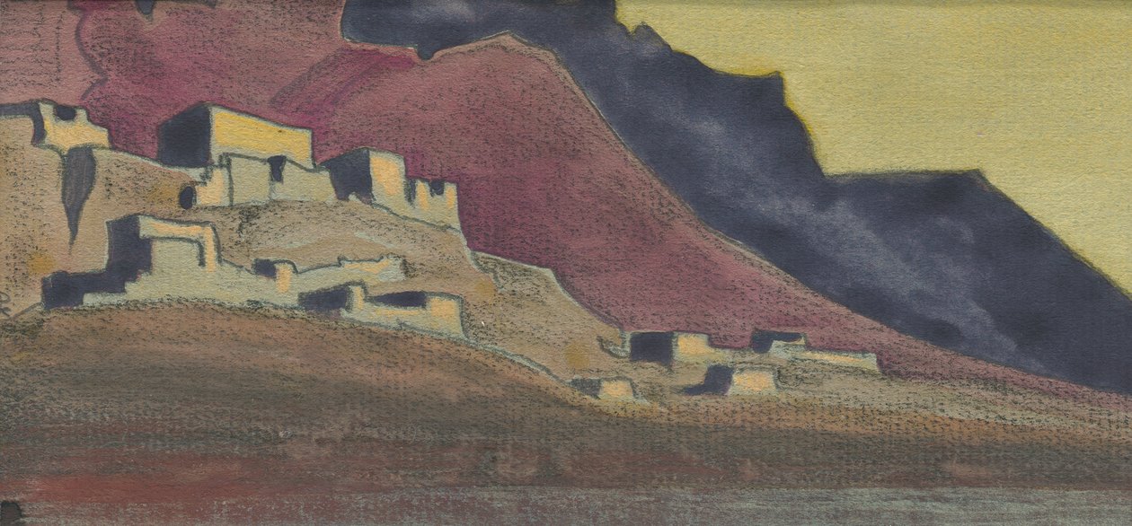 西藏要塞素描，1932年 作者 尼古拉斯·罗里奇