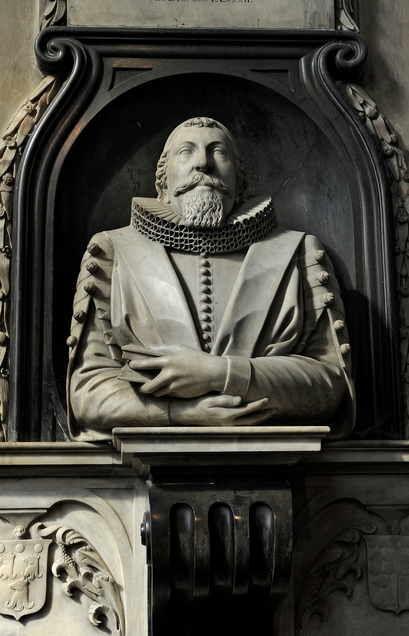 Hugo Barker纪念馆，1632年（大理石） 作者 尼古拉斯·斯通