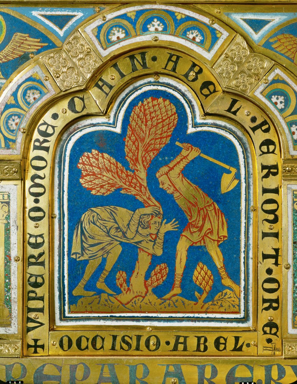 该隐杀死亚伯......（铜镀金珐琅） 作者 凡尔登的尼古拉斯