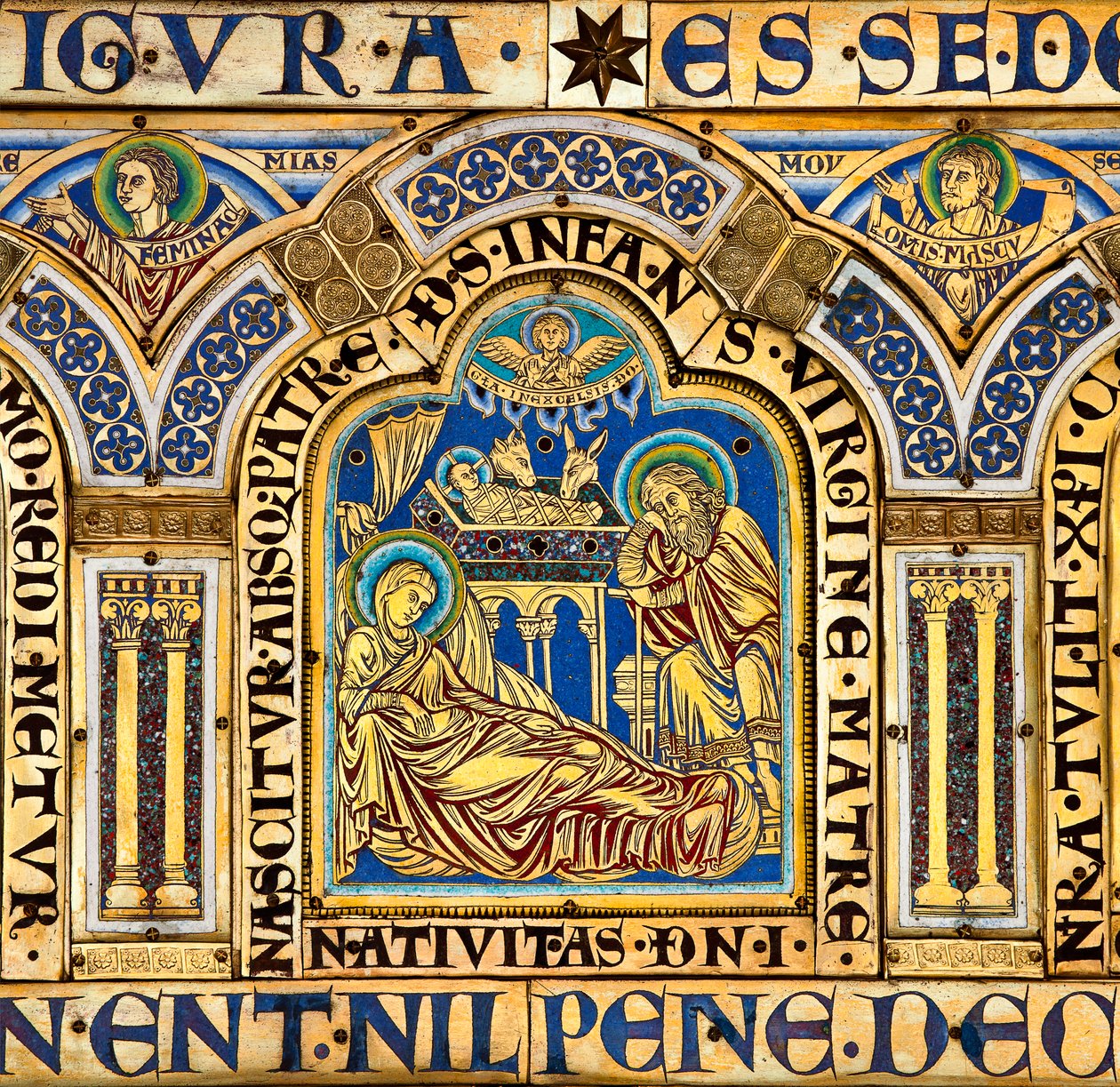 凡尔登祭坛，描绘圣经场景 作者 凡尔登的尼古拉斯