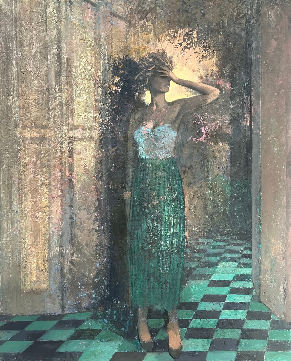 炸弹，2022-23 年（木板油画） 作者 尼克·威廉姆斯