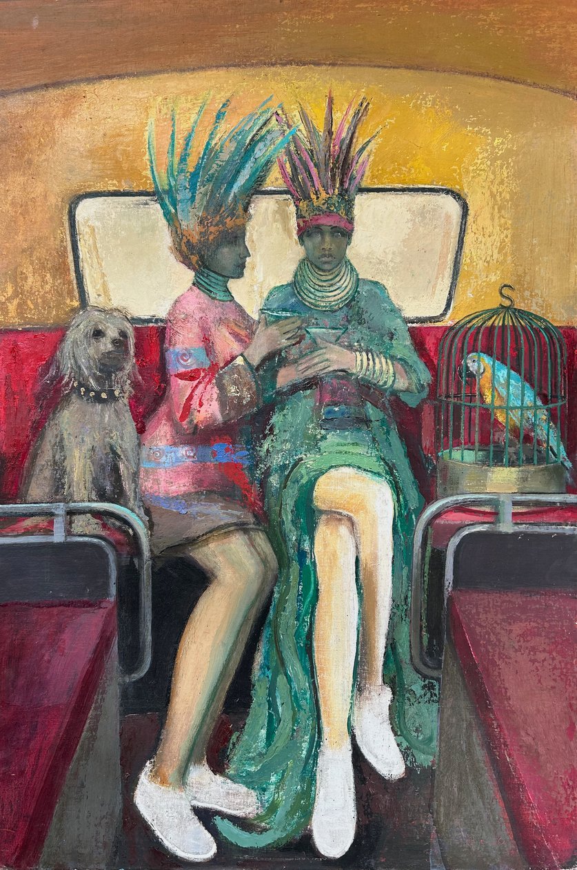 欢乐时光，2019-23（木板油画） 作者 尼克·威廉姆斯