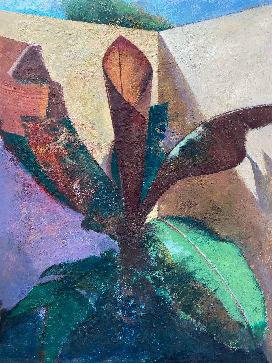 红香蕉》，2020-23（木板油画） 作者 尼克·威廉姆斯