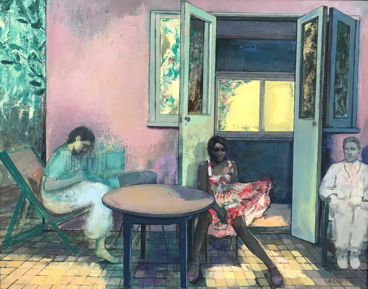 贝壳冲击》，2016-23（木板油画） 作者 尼克·威廉姆斯
