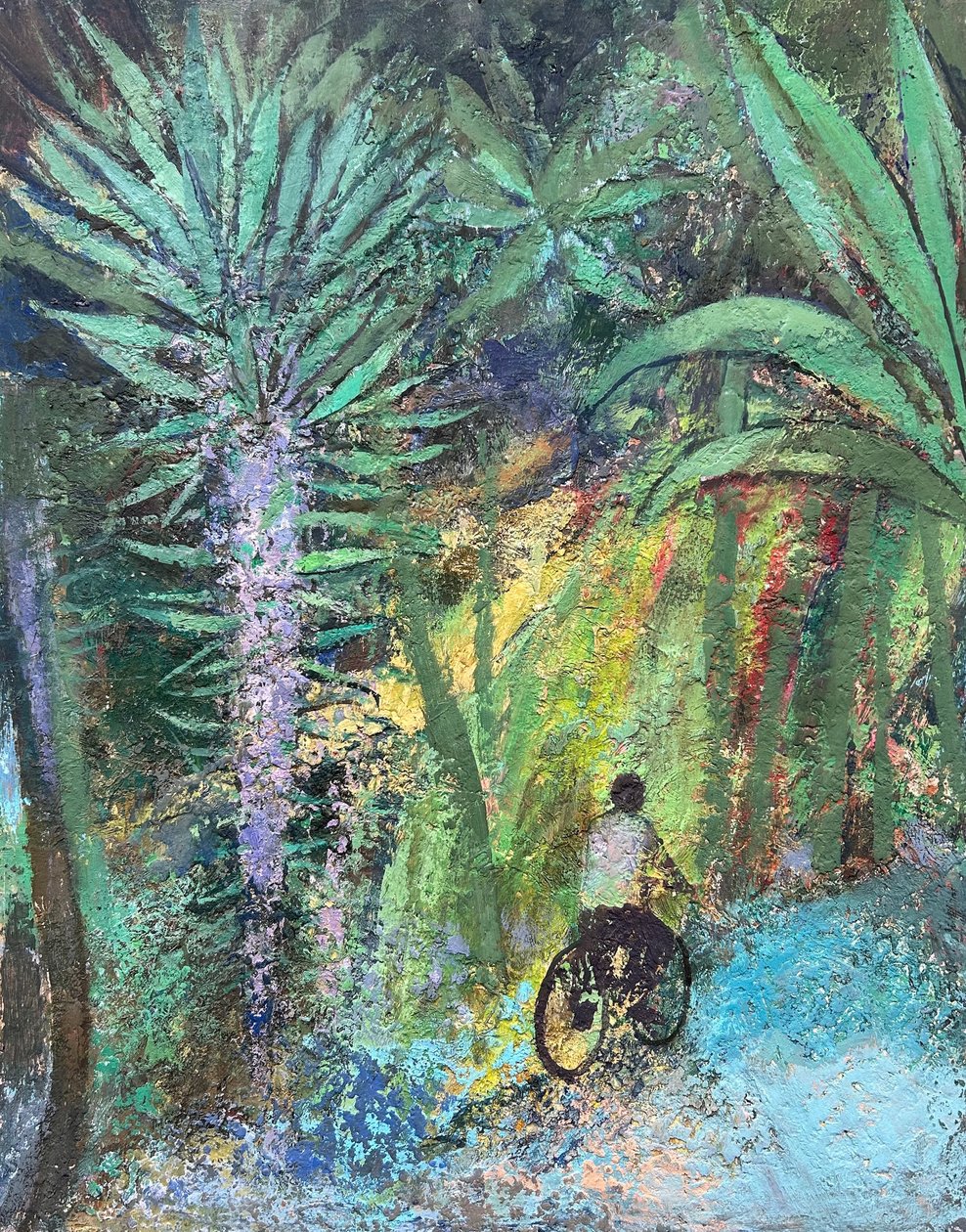 热带旋转》，2022-23 年（木板油画） 作者 尼克·威廉姆斯