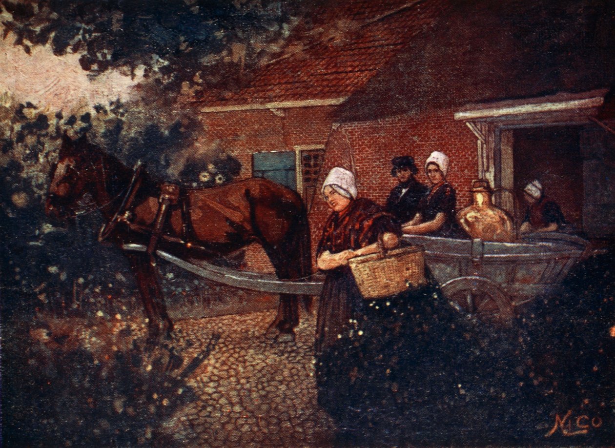 一辆Walcheren牛奶车，1904年 作者 尼科·容曼