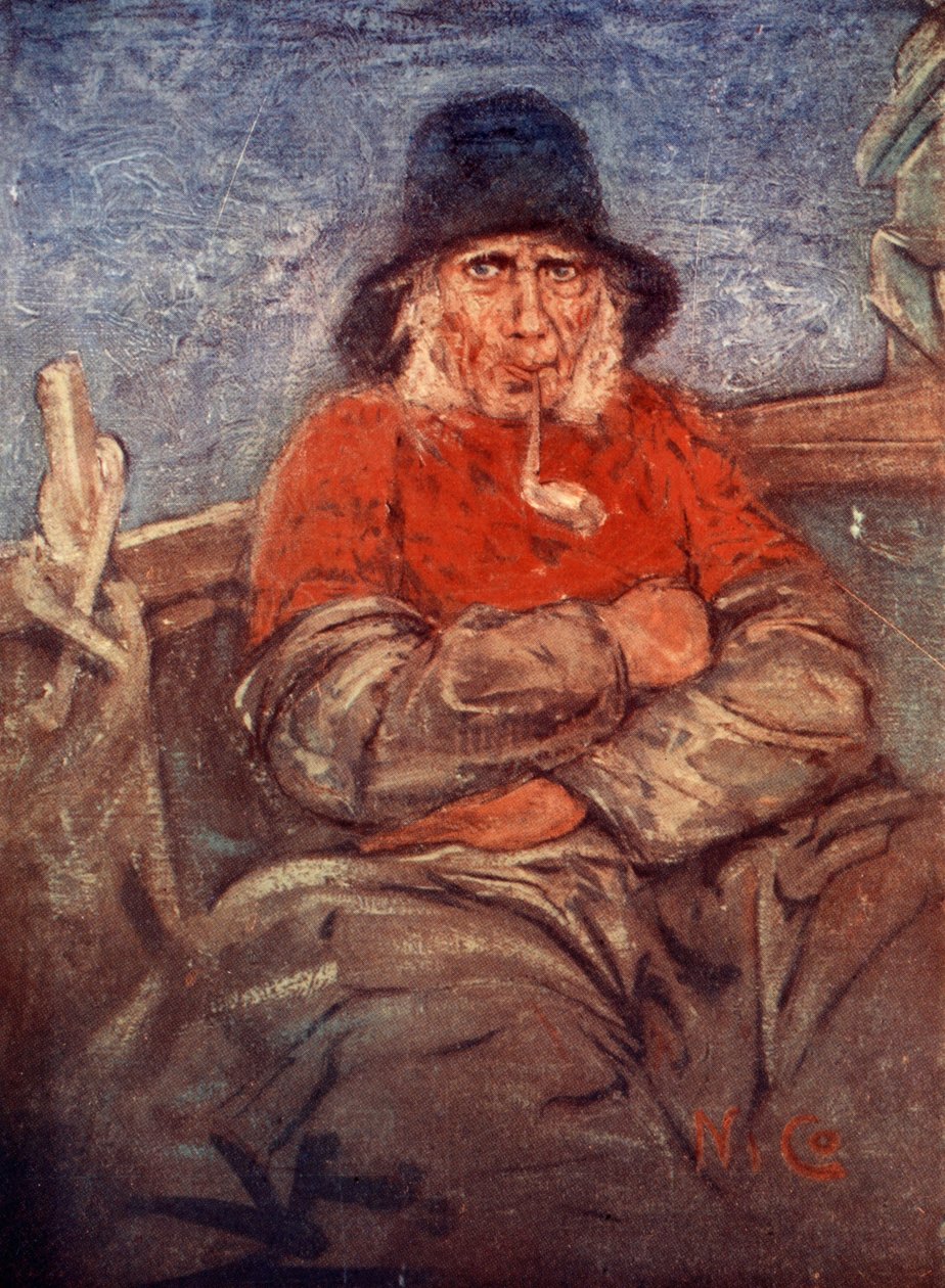 斯海弗宁恩的一位老渔夫，1904年 作者 尼科·容曼