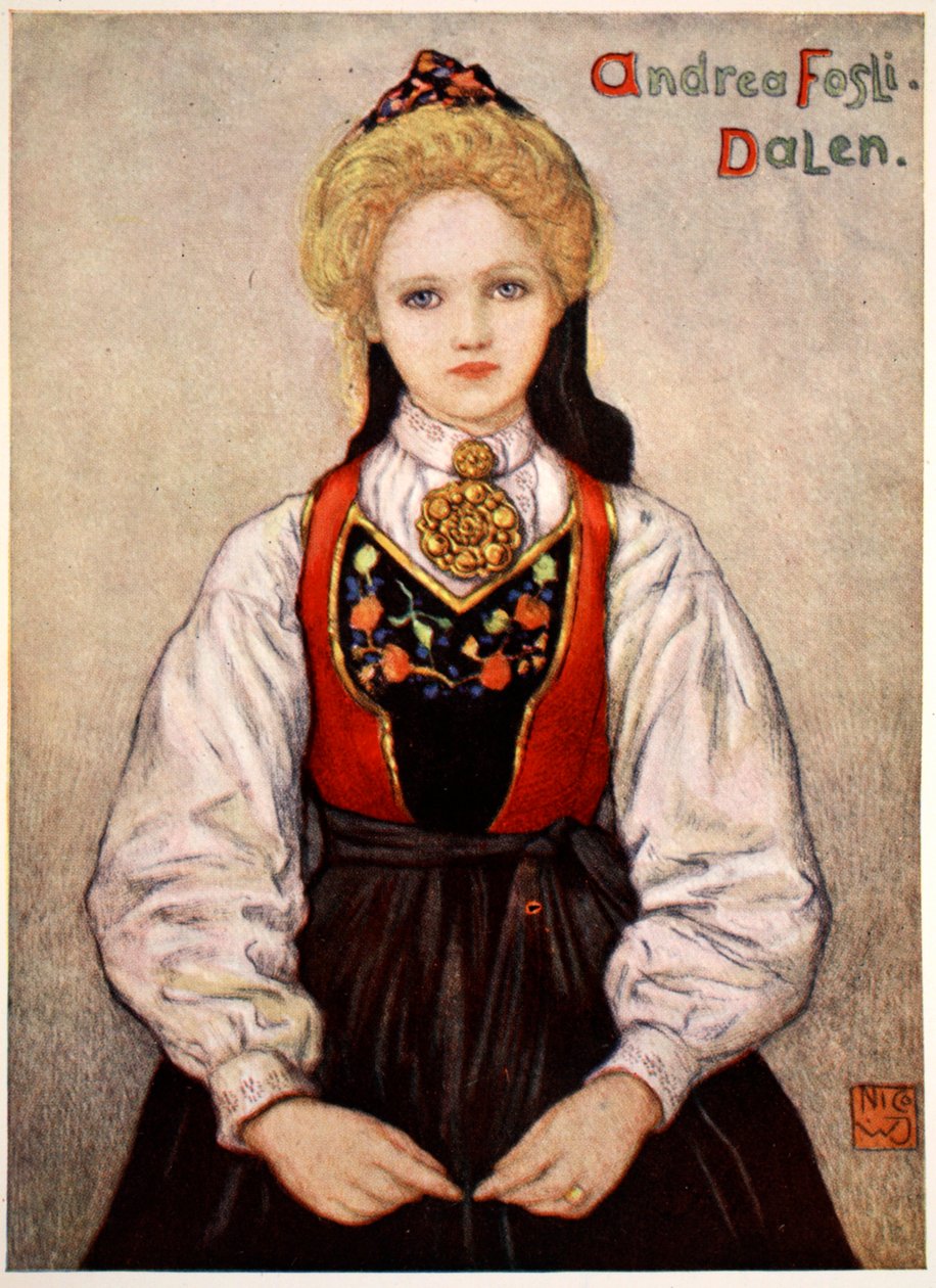 来自Dalen的乡村女孩，1905年 作者 尼科·容曼