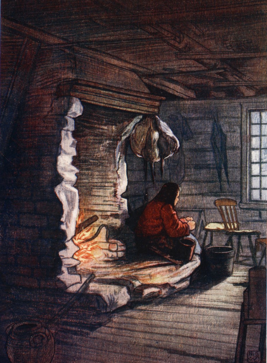 晚餐：1905年在Selbo的小屋内部 作者 尼科·容曼