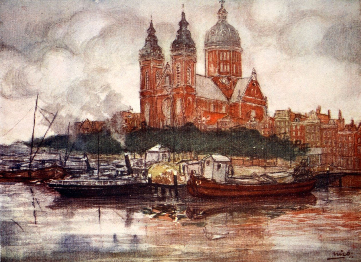 圣尼古拉斯教堂，阿姆斯特丹，1904年 作者 尼科·容曼