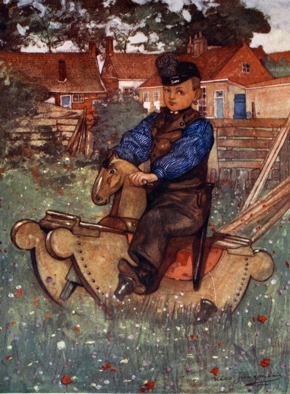 1904年，一个男孩的Veere横跨摇马 作者 尼科·容曼