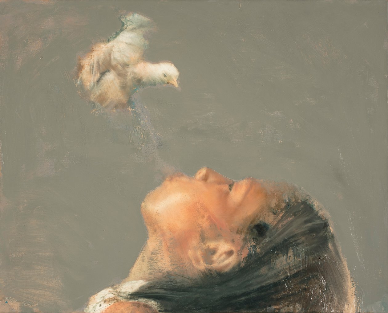 飞行课 III》，2017 年（布面油画） 作者 尼古拉·普奇