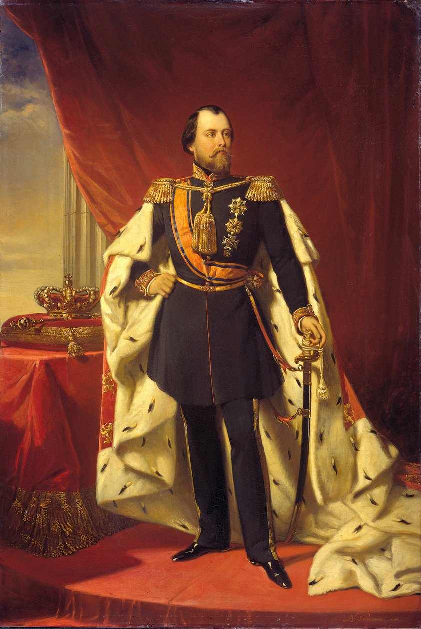 威廉三世1817-1890年，荷兰国王，1856年 作者 尼古拉斯·皮涅曼