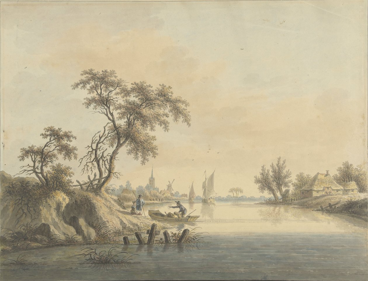 Elst aan de Maas 村的景色 作者 尼古拉斯·威卡特