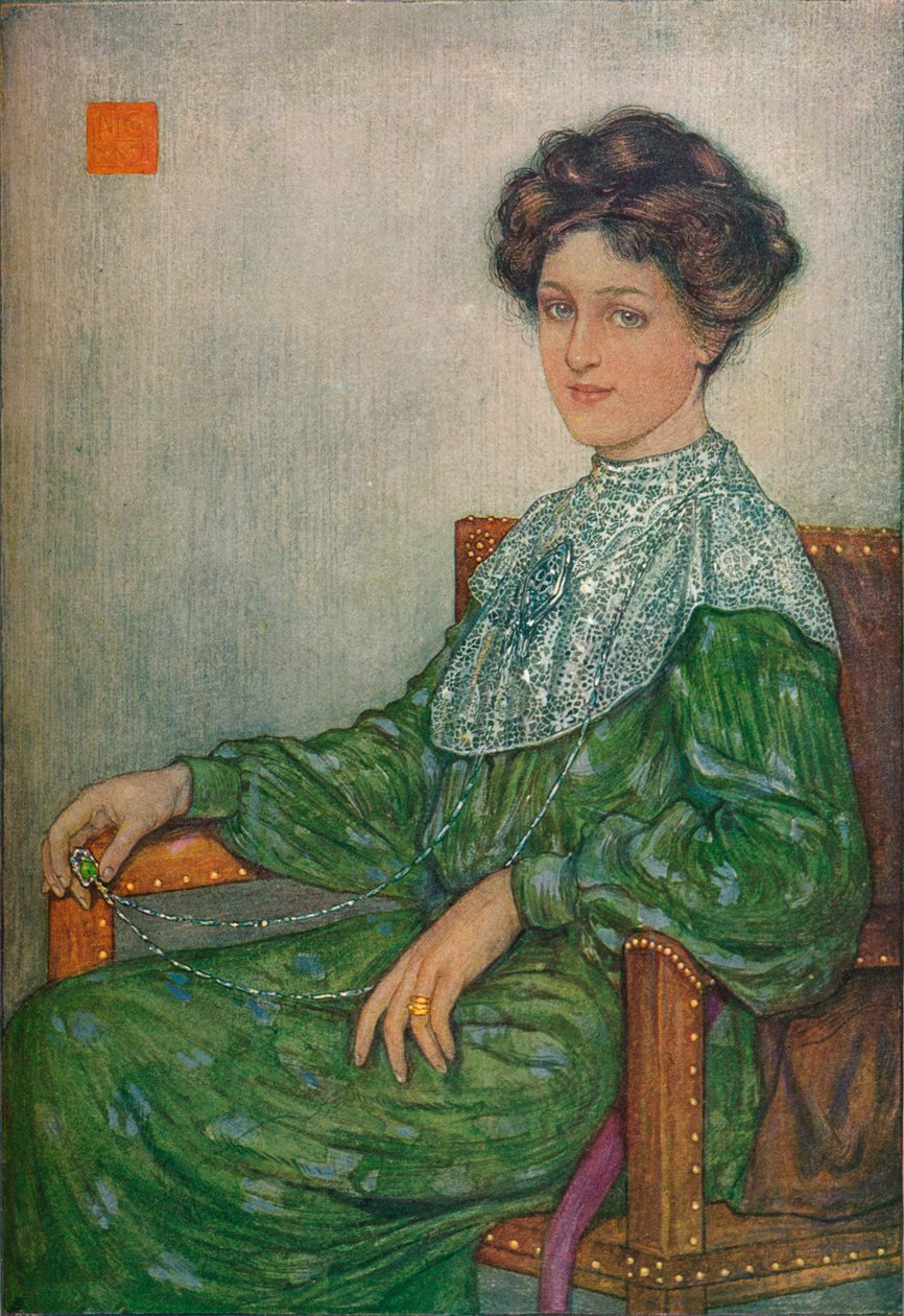 马尔特伍德夫人肖像，c1892-1906，1906-7 作者 尼古拉·威廉·荣格曼