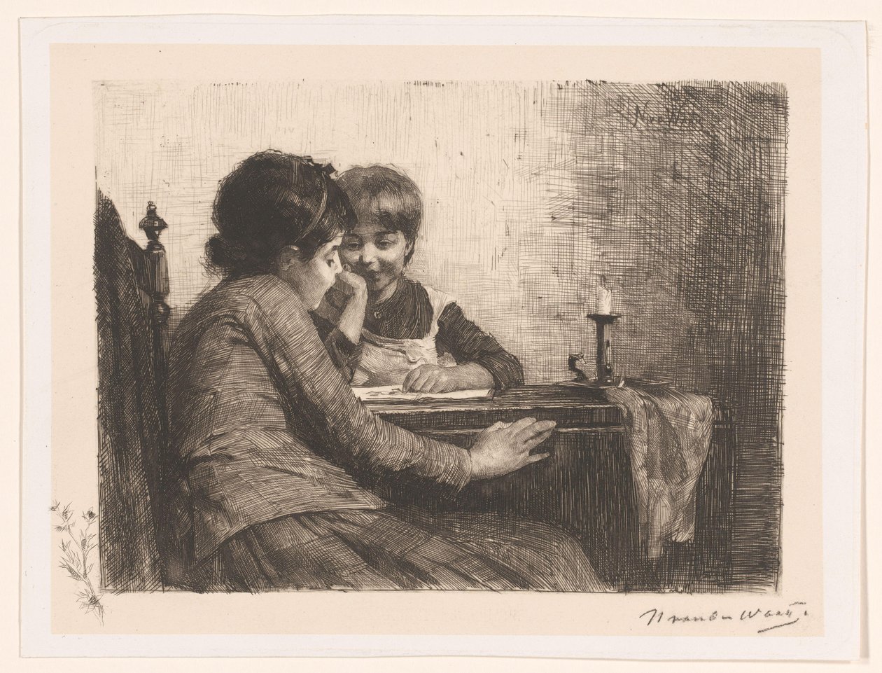 艺术鉴赏 作者 Nicolaas van der Waay（艺术家签名）