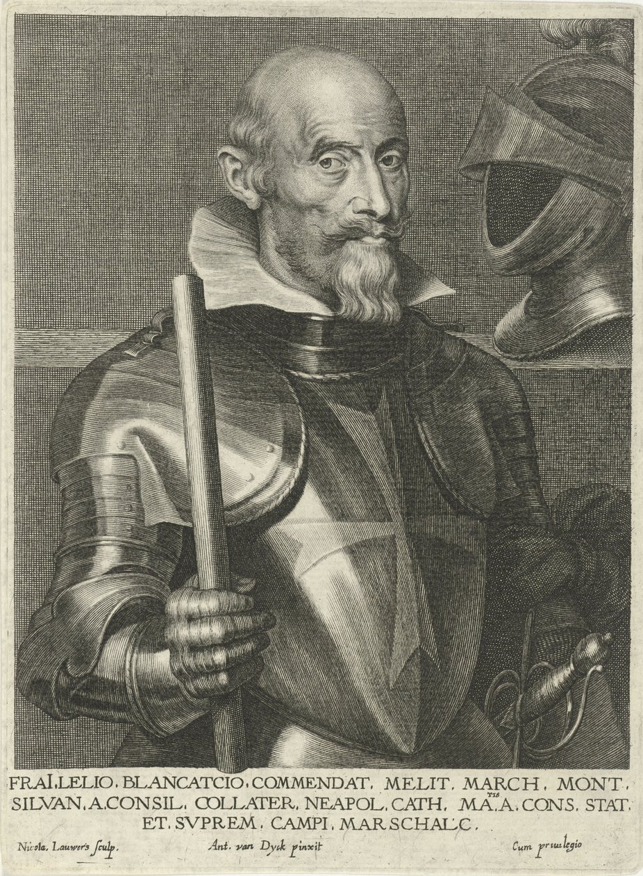 Lelio Brancaccio的肖像，由Nicolaes Lauwers在Anthony van Dyck之后刻 作者 尼古拉斯（Nicolaes Lauwers）
