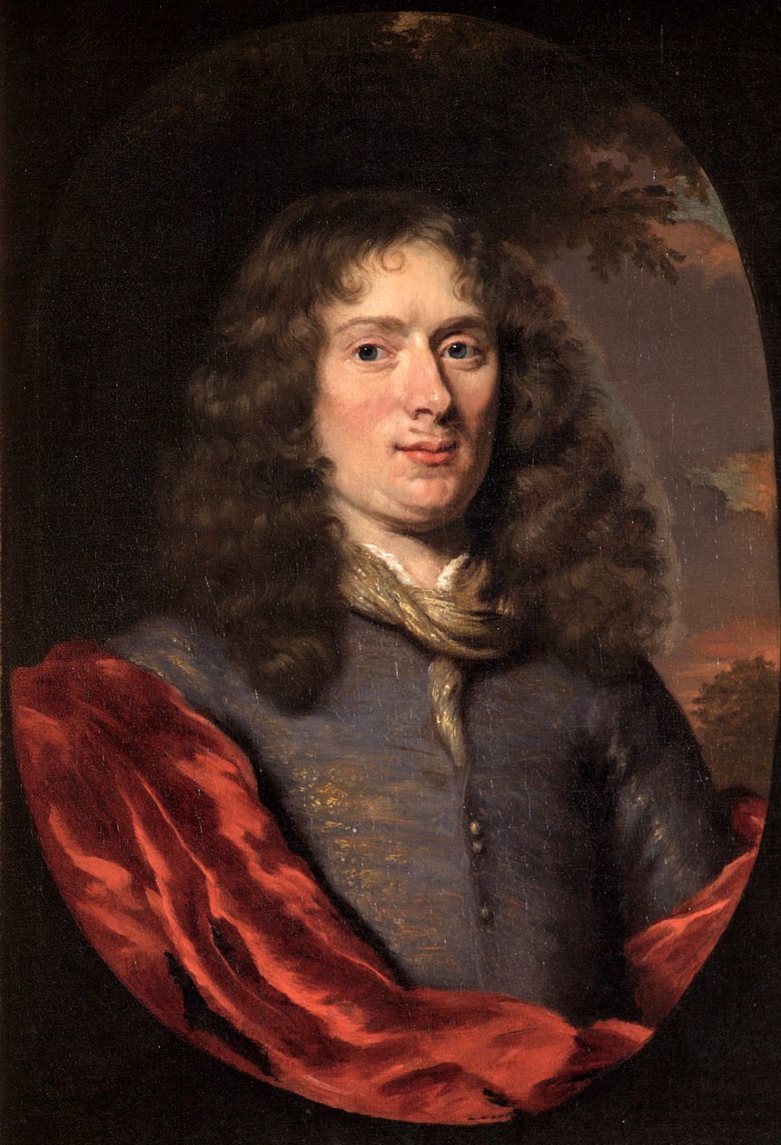 c1690年轻人的画像 作者 尼古拉斯·梅斯（Nicolaes Maes）