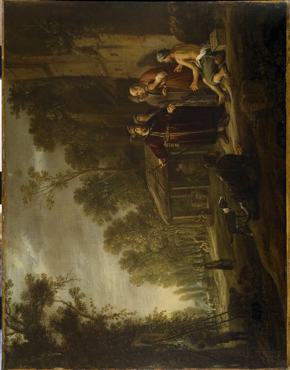 葡萄园工人的寓言，约1637年（布面油画） 作者 尼古拉·科尼利斯（Nicolaes Cornelisz）（c.1592-1655）莫亚特（Moeyaert）