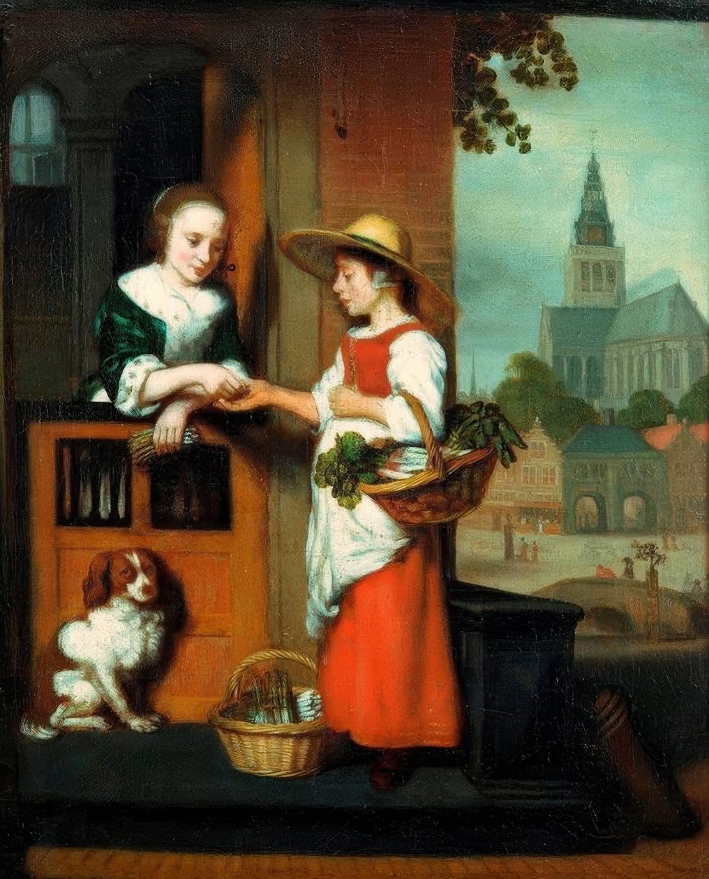 蔬菜卖家 作者 尼古拉斯·梅斯（Nicolaes Maes）