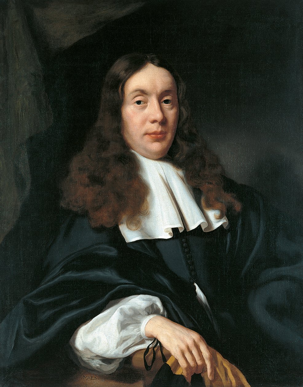 一个人的肖像 作者 尼古拉斯·梅斯（Nicolaes Maes）