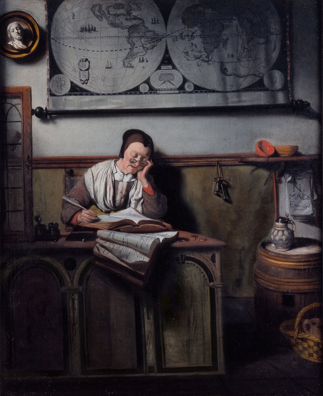 账户管理人 作者 尼古拉斯·梅斯（Nicolaes Maes）