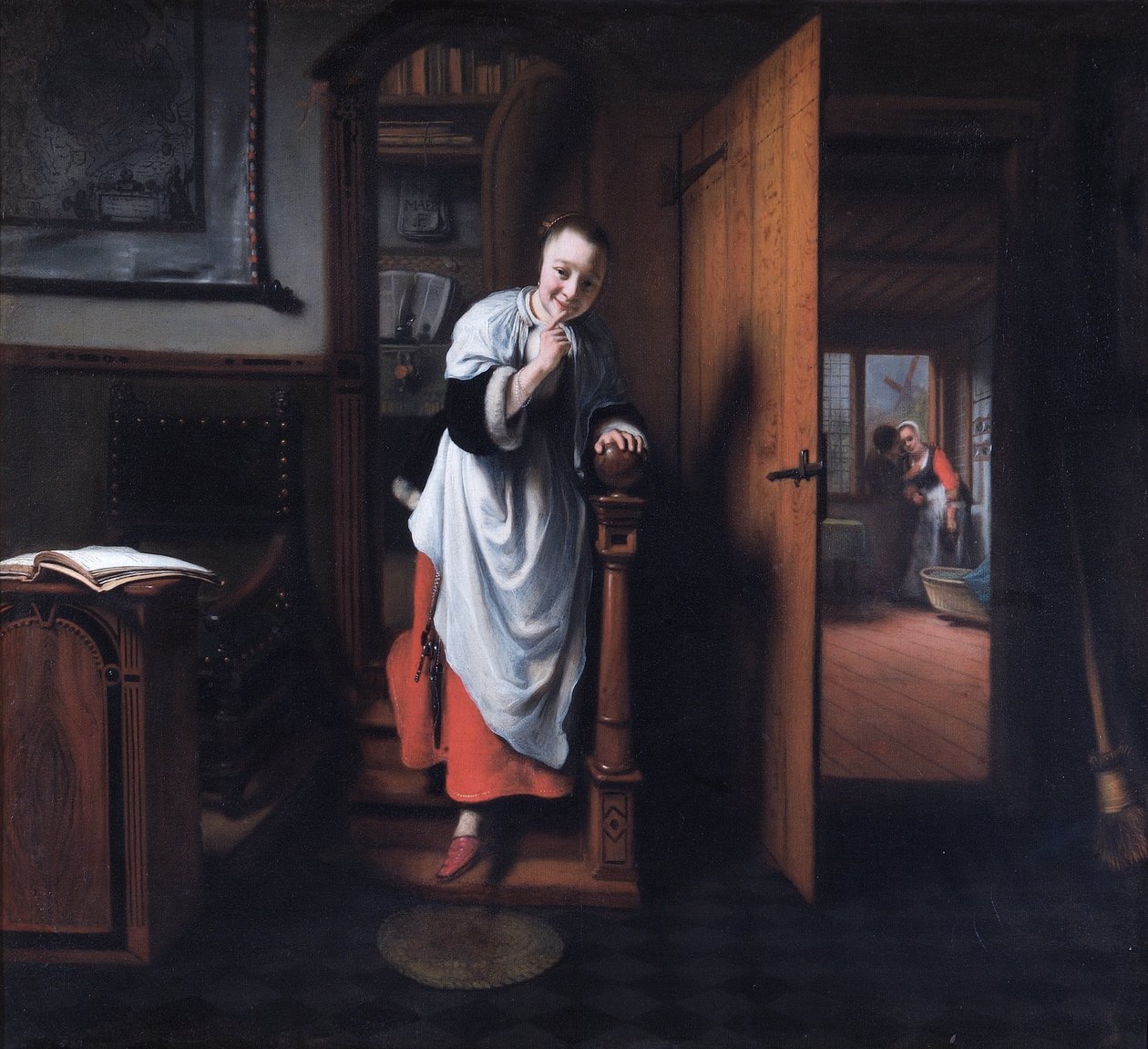 窃听者 作者 尼古拉斯·梅斯（Nicolaes Maes）