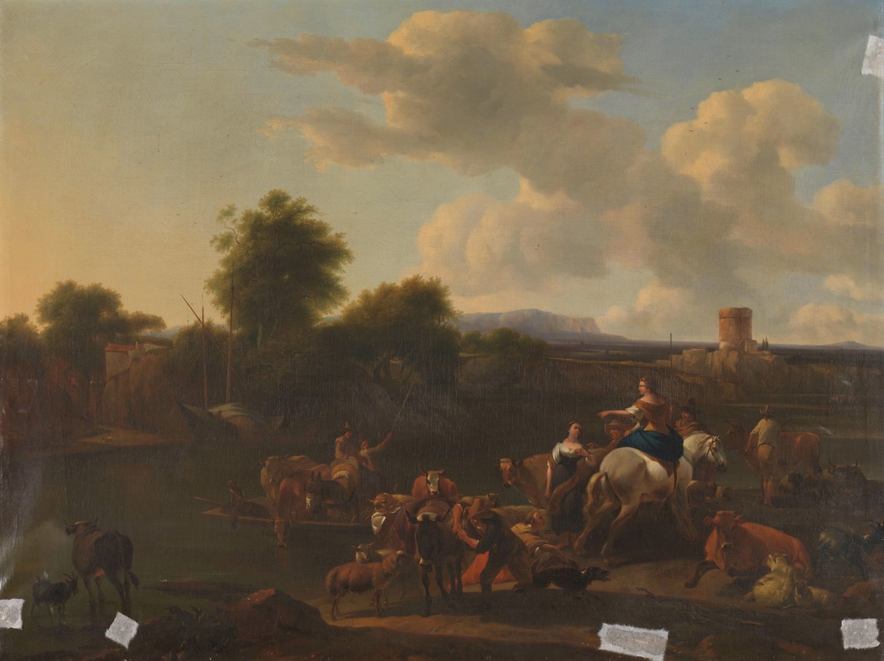 牛渡口 作者 Nicolaes Pietersz Berchem（复制后）