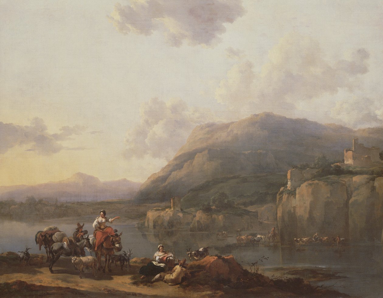 福特的骡子司机 作者 尼古拉斯·彼得斯（Nicolaes Pietersz）。 Berchem