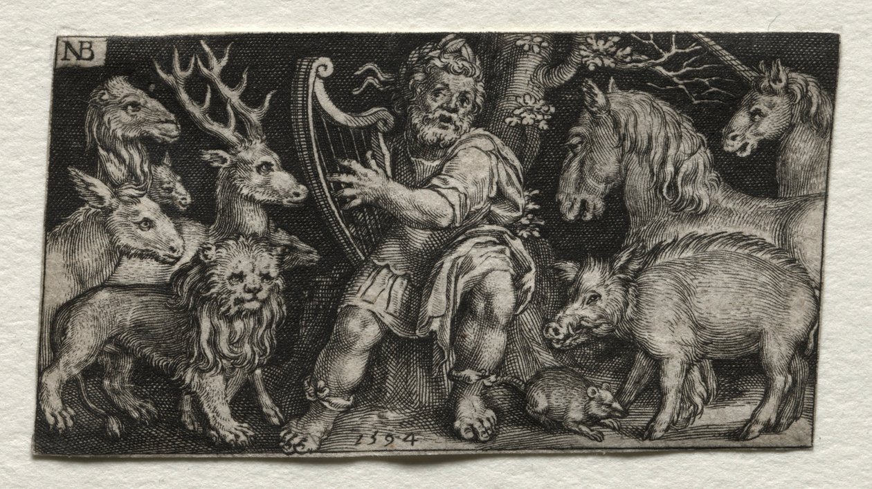 Orpheus迷人的动物，1594年。 作者 尼古拉斯·德·布鲁因